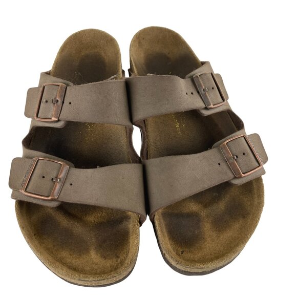 Birkenstock Other - Birkenstock Mens Sz 10 Brown Leather Arizona Slip On Double Strap Comfort Sandal